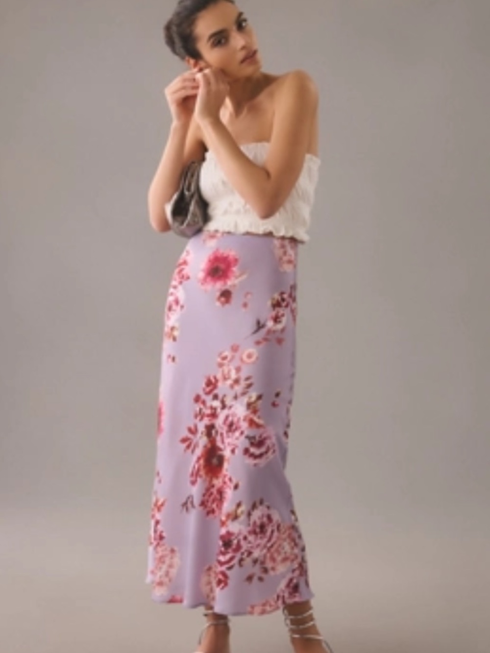 Favorite Daughter Lavender and pink gwen skirt